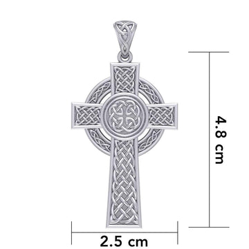 Celtic Cross Silver Pendant TPD4132 - Jewelry